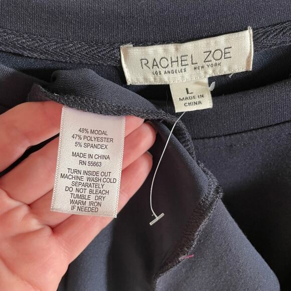 New Rachel Zoe Navy Balloon Sleeve Modal Sweatshirt - Picture 5 of 5